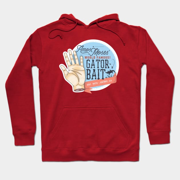 Amos Moses' World Famous Gator Bait Hoodie by FITmedia